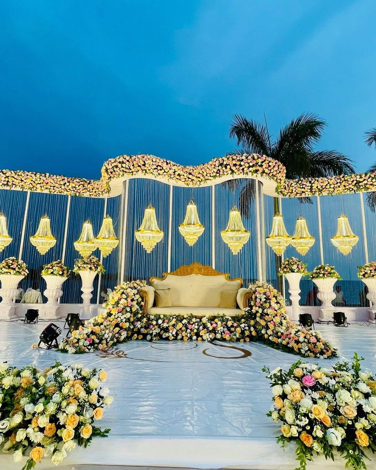 Reception stage decor